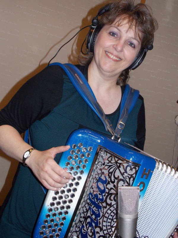 accordeon, erika, musique, studio