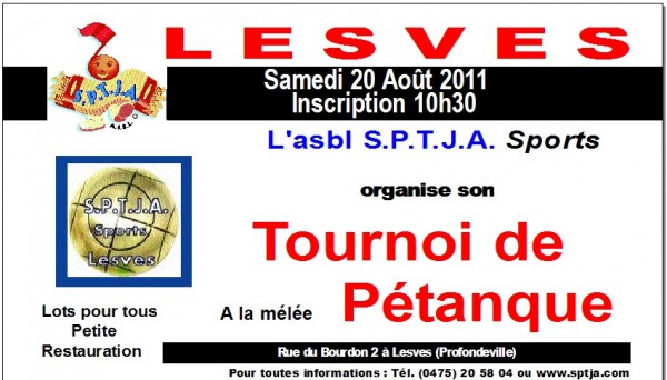 petanque, sptja, lesves, profondeville, 